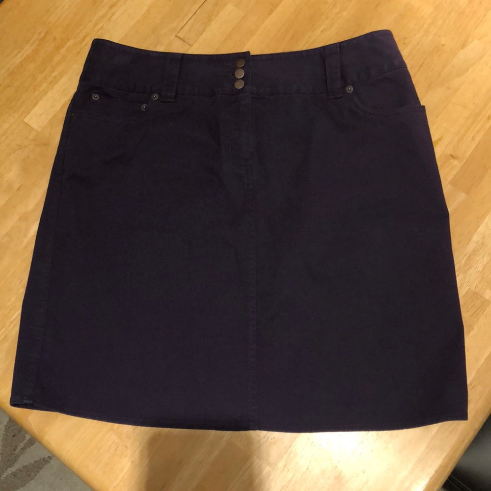 ♥️👖2/$8 - Style & Co Purple Denim skirt, midi length
